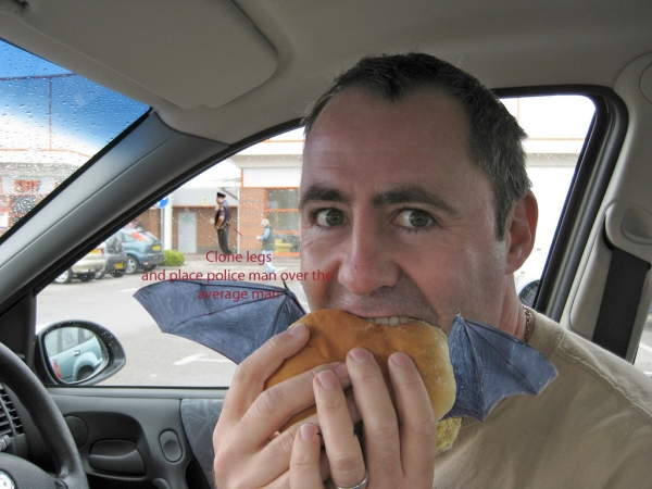 Creation of Bat Burger!: Step 3